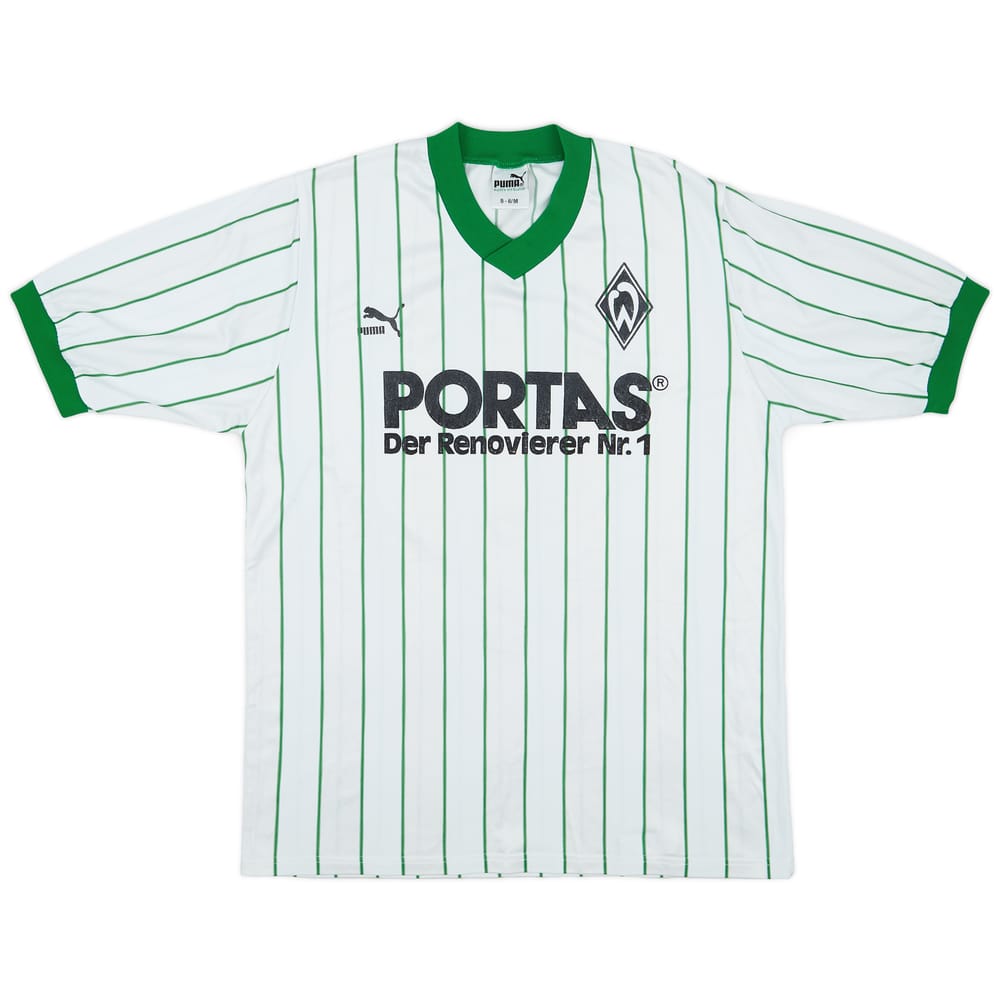 1989-90 Werder Bremen Home Shirt #6 - 6/10 - (M)