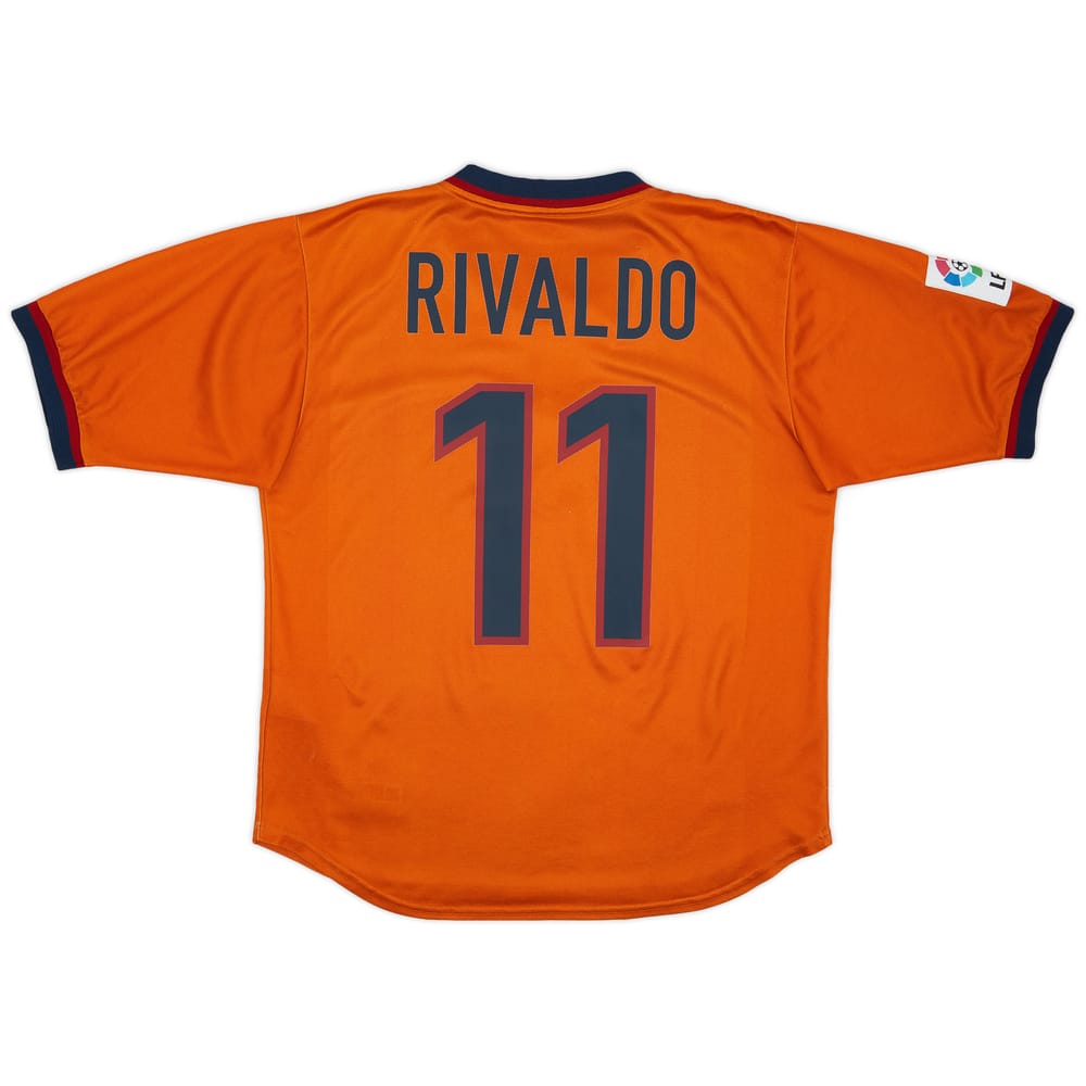 1998-00 Barcelona Third Shirt Rivaldo #11 - 8/10 - (L)