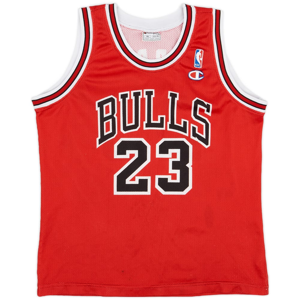 1991-98 Chicago Bulls Jordan #23 Champion Away Jersey - 6/10 - (L.Boys)