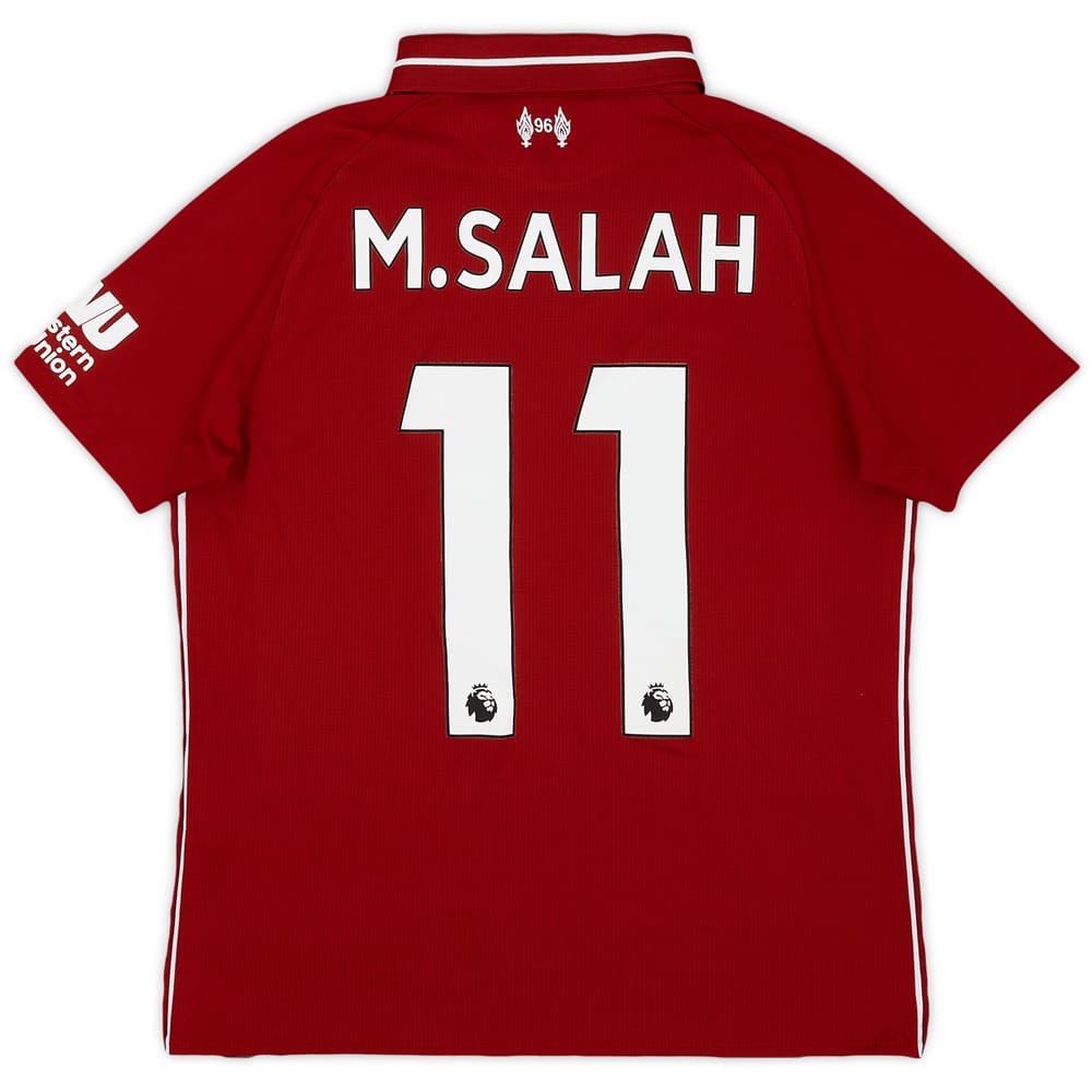 2018-19 Liverpool Home Shirt Salah #11 - 8/10 - (L.Boys)
