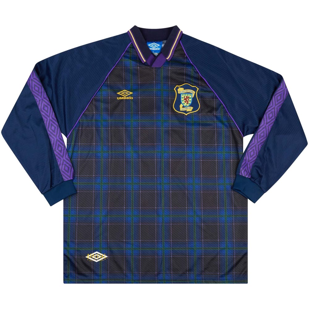 1994 Scotland Match Worn Home L/S Shirt #5 (Hendry)