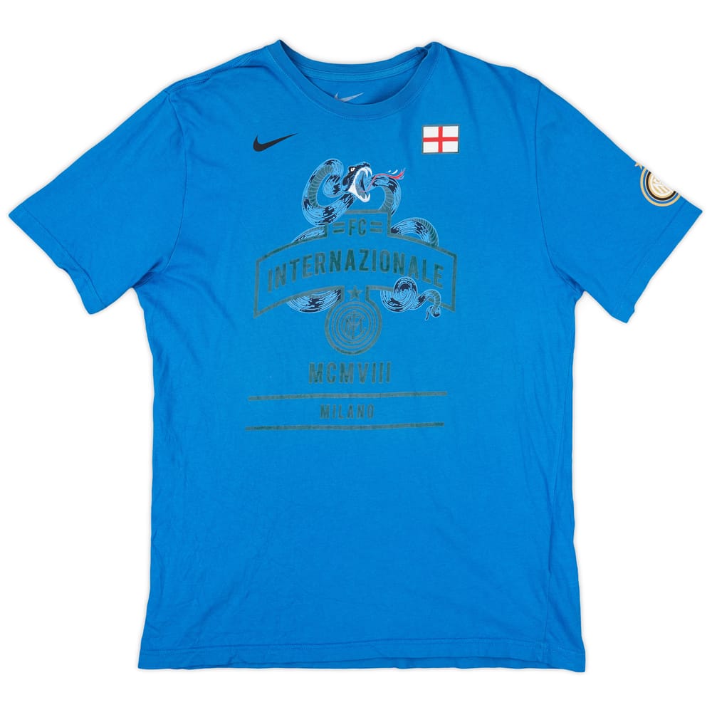 2011-12 Inter Milan Nike Graphic Tee - 8/10 - (L)
