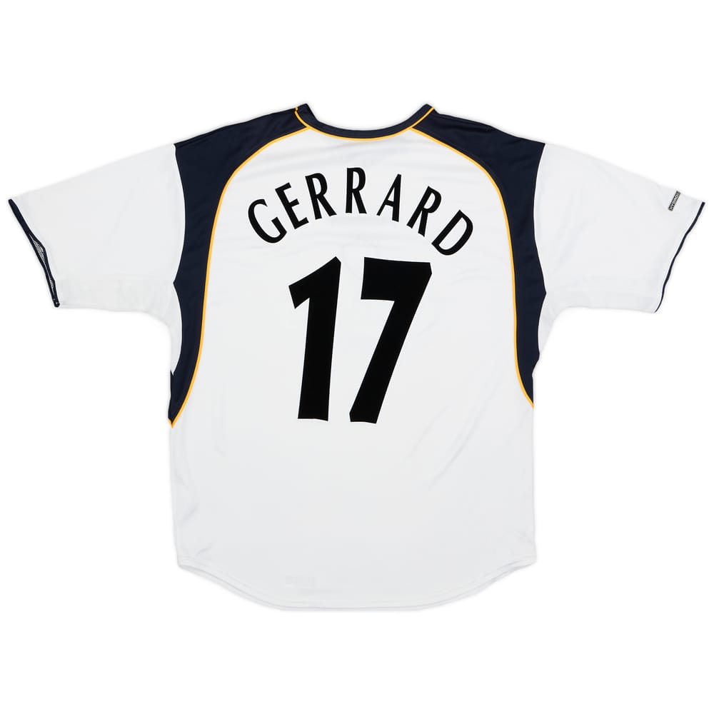 2001-03 Liverpool Away Shirt Gerrard #17 - 7/10 - (XXL)