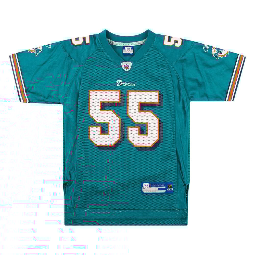 2005 Miami Dolphins Seau #55 Reebok On Field Jersey (Home) Y