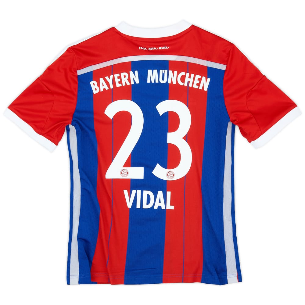 2014-15 Bayern Munich Home Shirt Vidal #23 - 6/10 - (M.Boys)