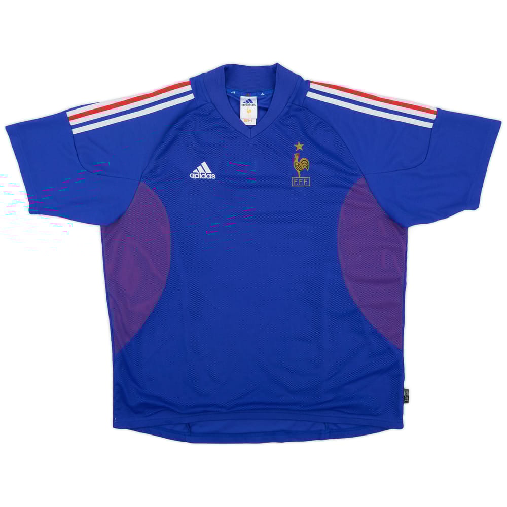 2002-04 France 'Signed' Home Shirt - 9/10 - (XL)