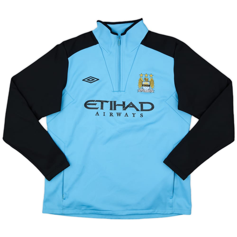 2011-12 Manchester City Umbro 1/4 Zip Drill Top - 7/10 - (XL)