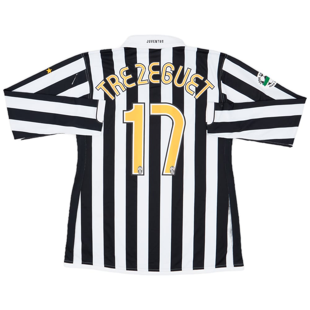 2006-07 Juventus Match Issue Home L/S Shirt Trezeguet #17