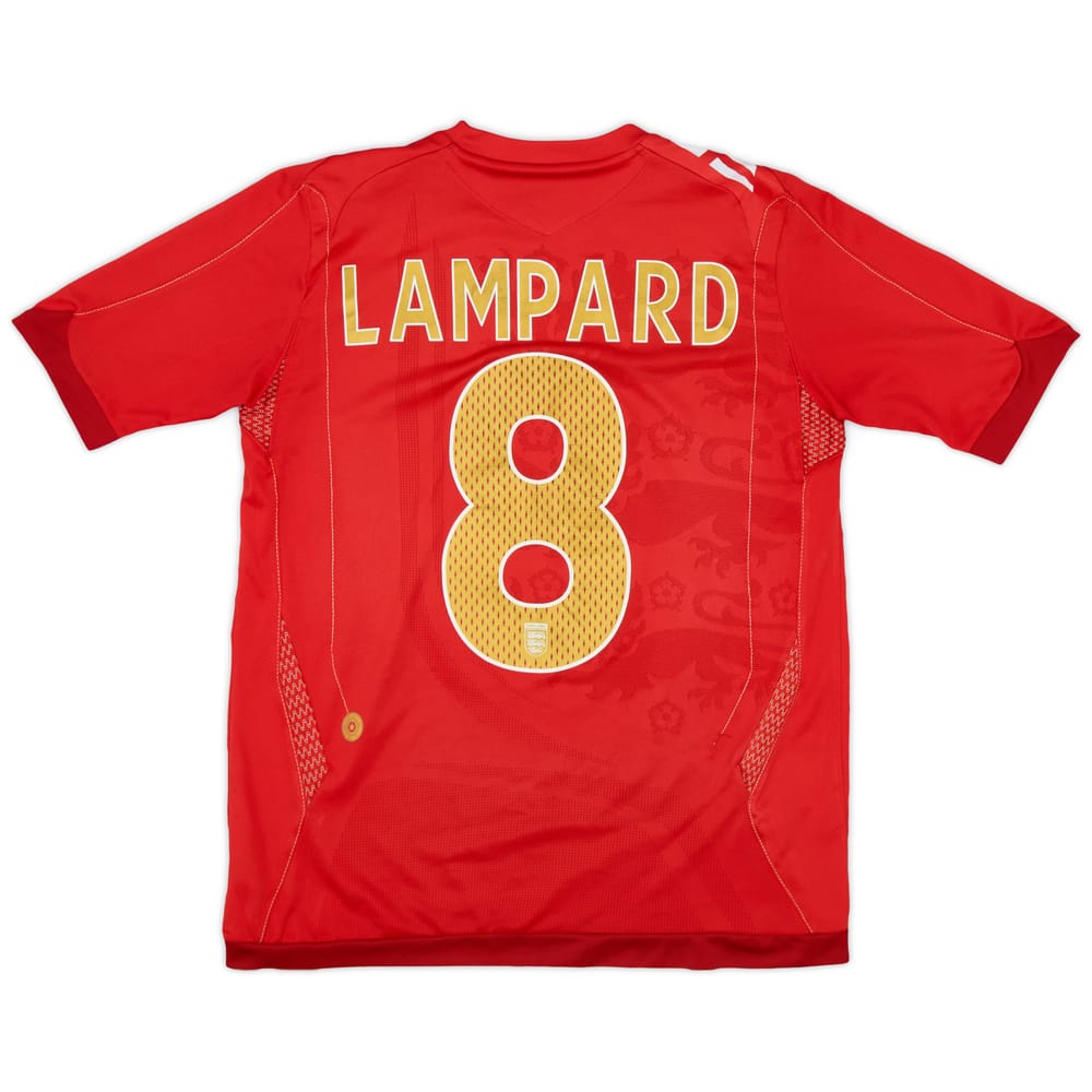 2006-08 England Away Shirt Lampard #8 - 8/10 - (XL.Boys)