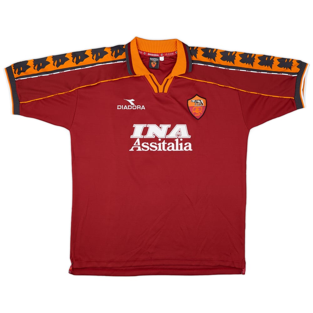 1998-99 Roma Home Shirt A. C. Zago #3 - 9/10 - (XXL)