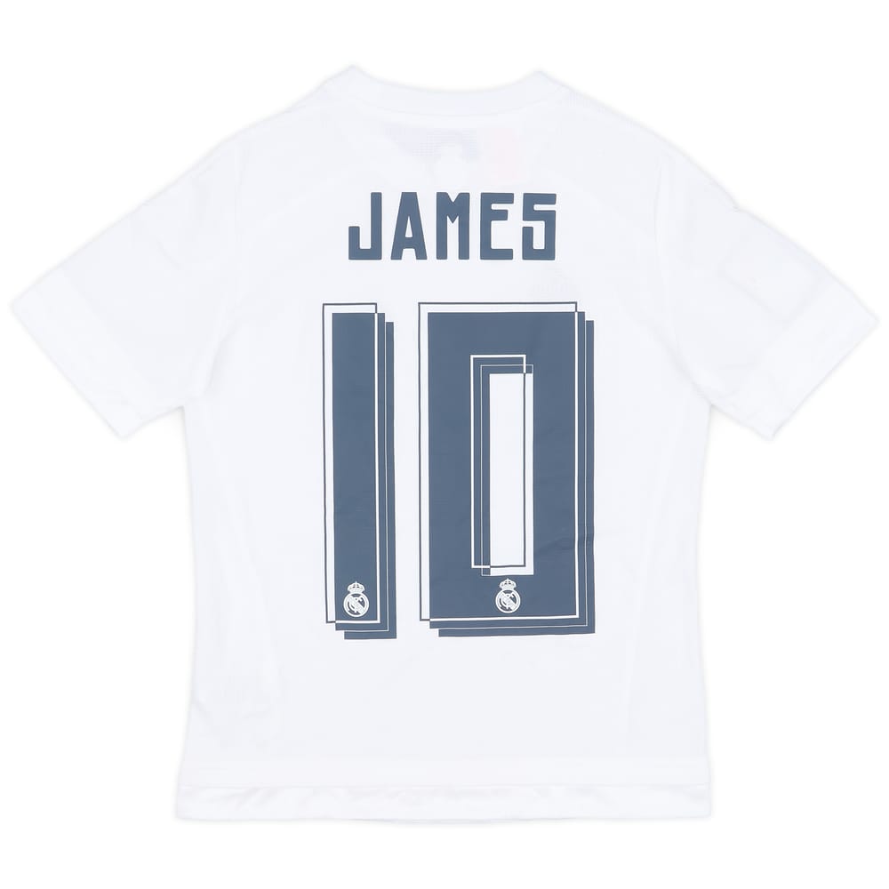2015-16 Real Madrid Home Shirt James #10 - 8/10 - (M.Boys)