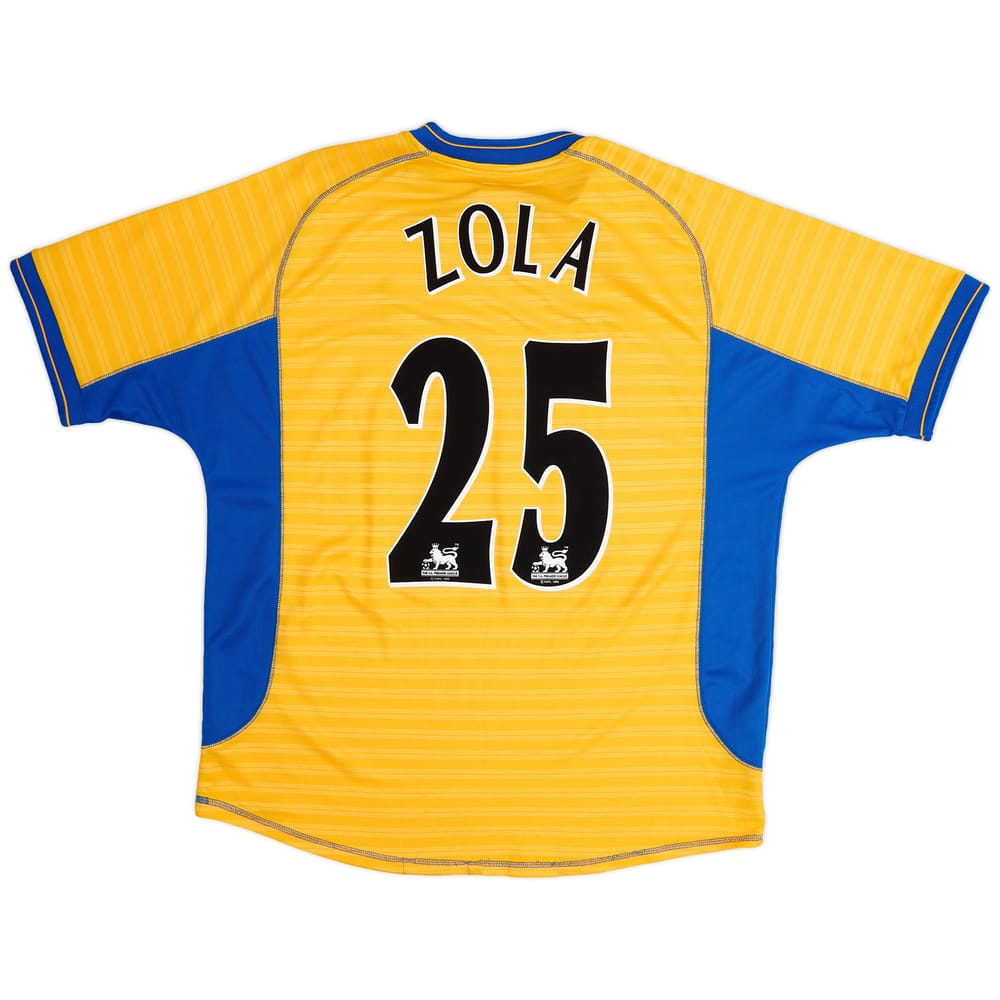 2000-01 Chelsea Away Shirt Zola #25 - 9/10 - (XL)