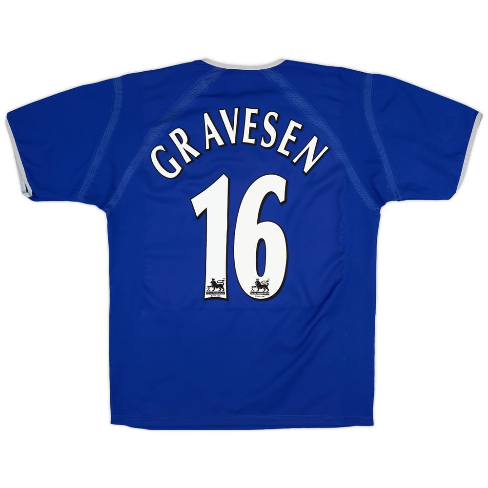 2003-04 Everton Home Shirt Gravesen #16 - 5/10 - (M)