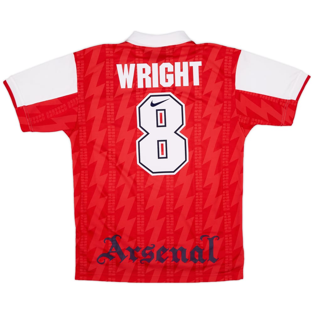 1994-96 Arsenal Home Shirt Wright #8 - 8/10 - (M)