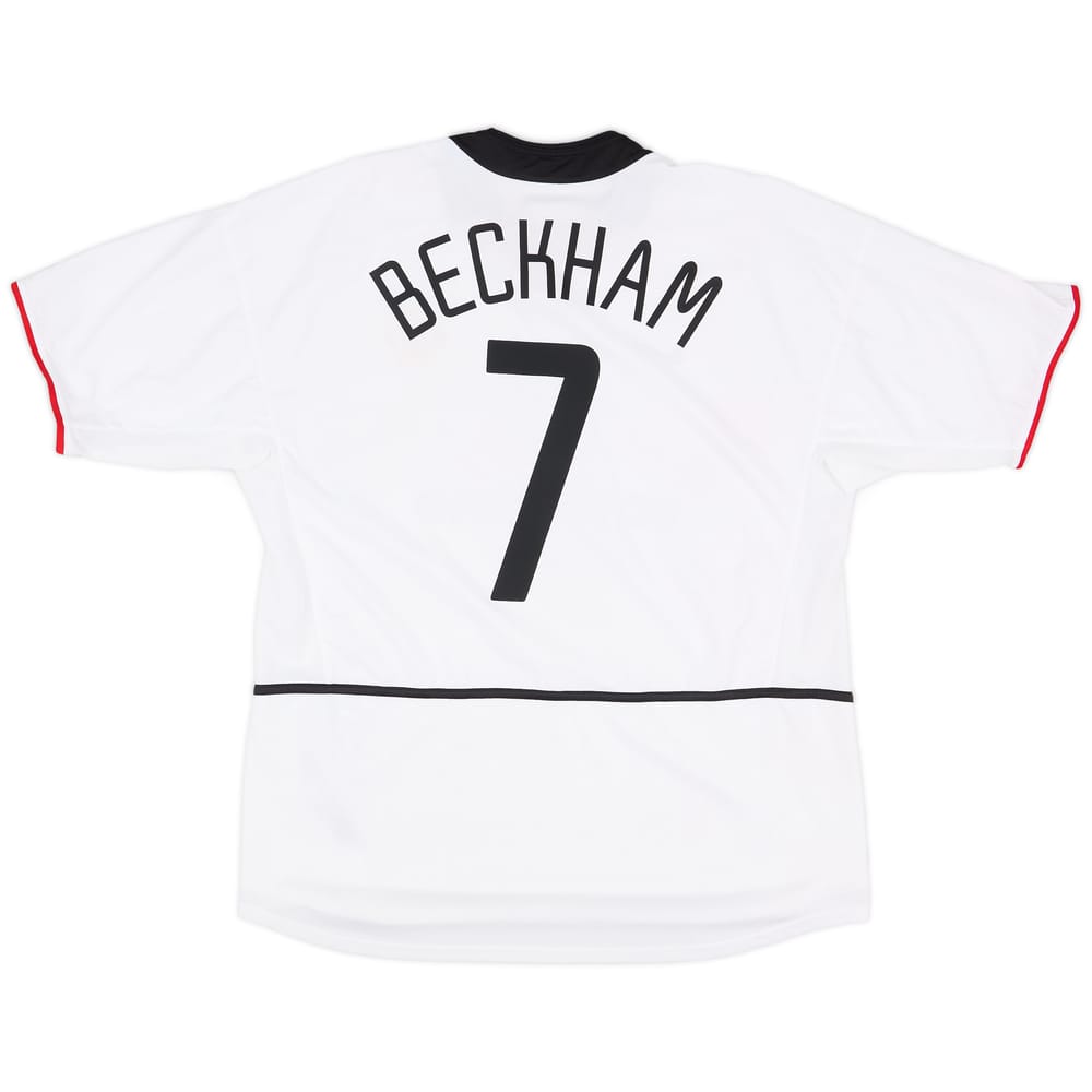 2002-03 Manchester United Away Shirt Beckham #7 - 5/10 - (XL)