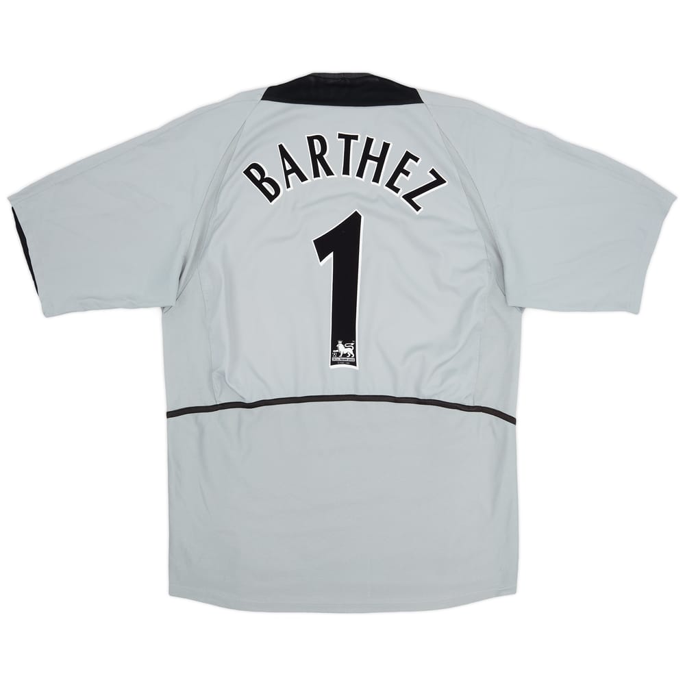 2002-04 Manchester United GK S/S Shirt Barthez #1 - 8/10 - (L)