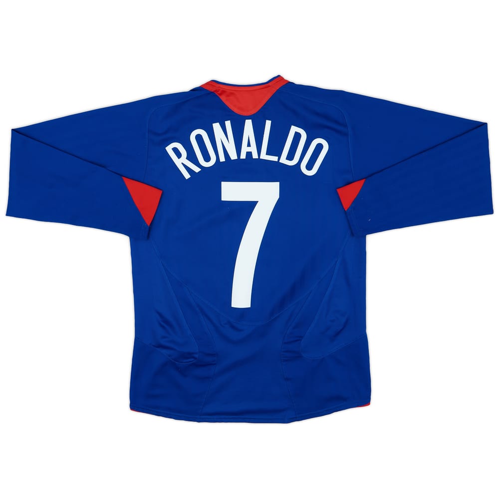 2005-06 Manchester United Away L/S Shirt Ronaldo #7 - 8/10 - (S)