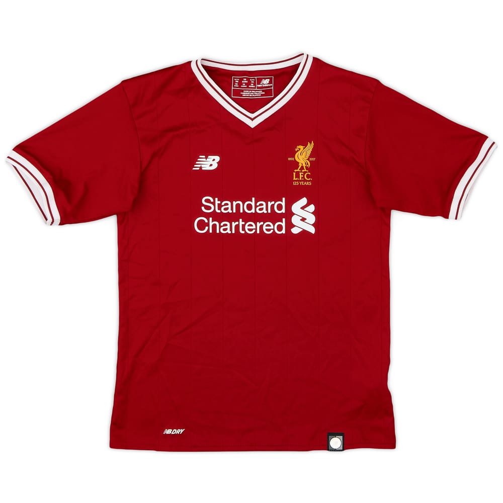 2017-18 Liverpool 125 Years Home Shirt - 9/10 - (S.Boys)