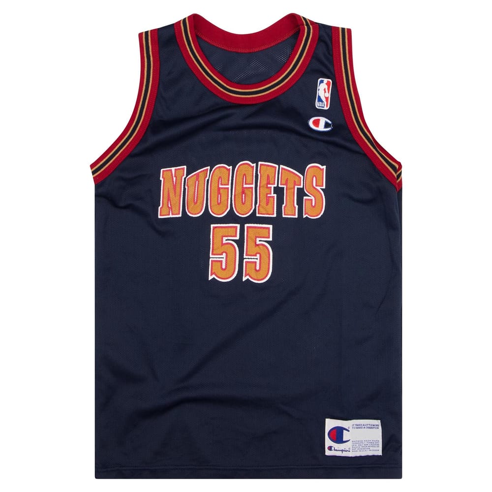 1995-96 Denver Nuggets Mutombo #55 Champion Jersey (Away) Y
