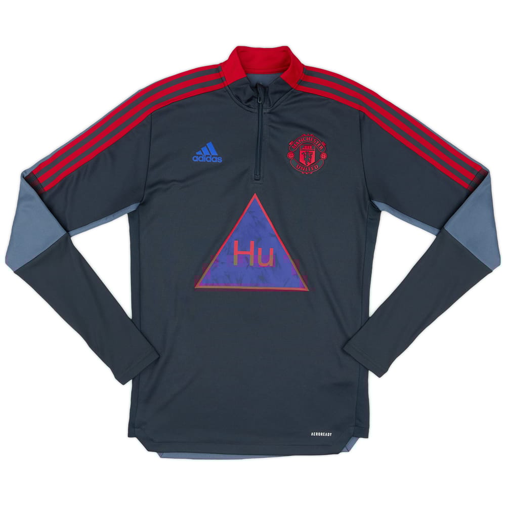 2020-21 Manchester United adidas Humanrace 1/4 Zip Training Top - 10/10 - (S)