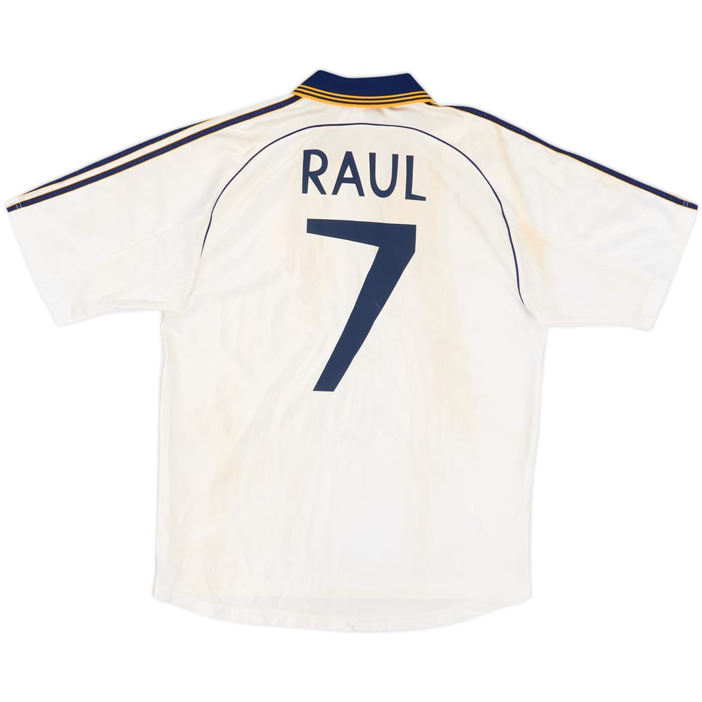 1998-00 Real Madrid Home Shirt Raul #7 - 3/10 - (L)