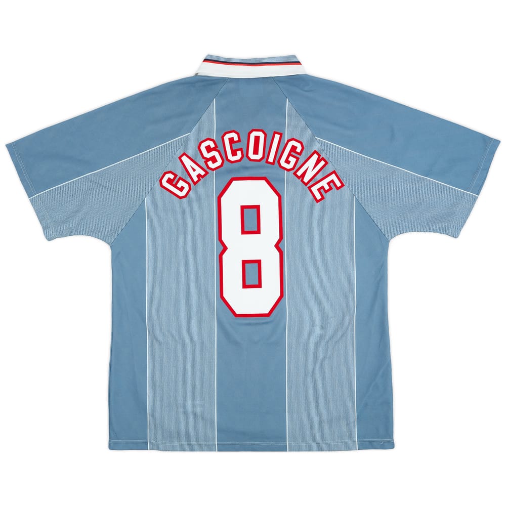 1996-97 England Away Shirt Gascoigne #8 - 8/10 - (L)