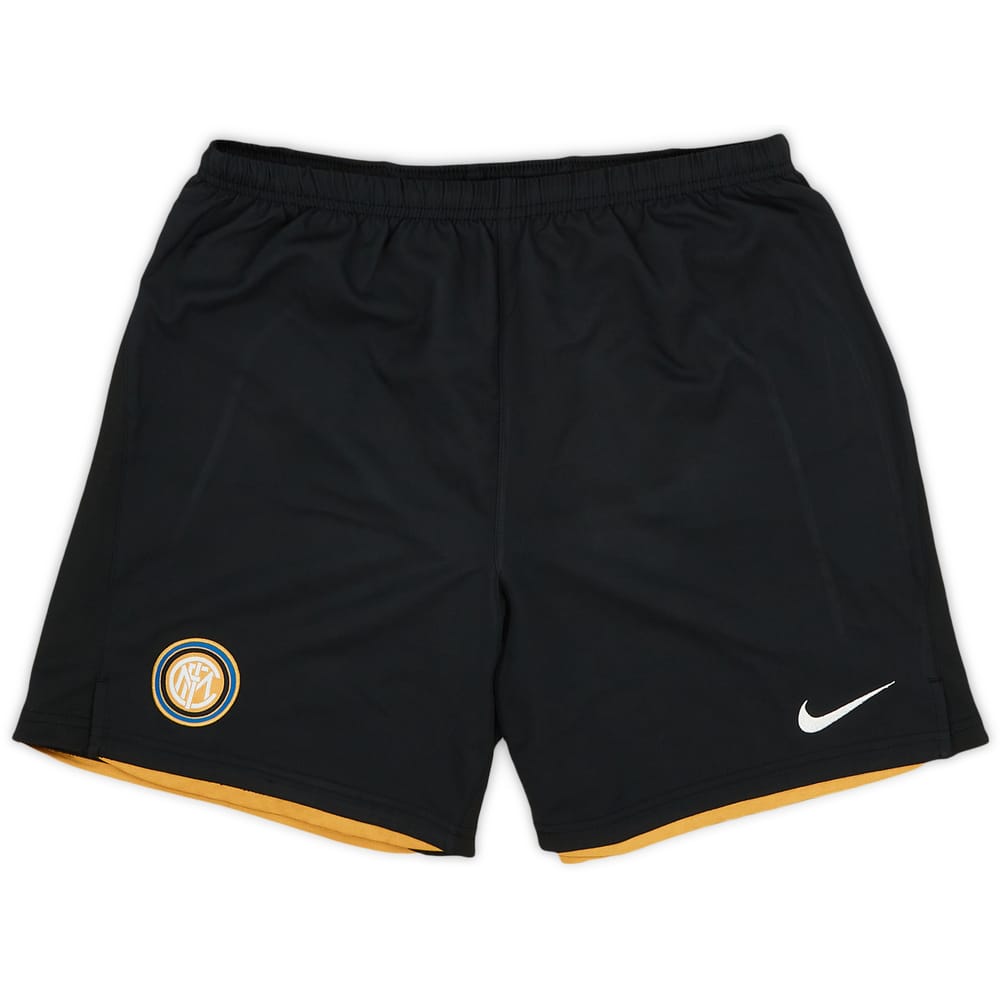 2008-09 Inter Milan Player Issue Home Shorts - 7/10 - (XL.Boys)