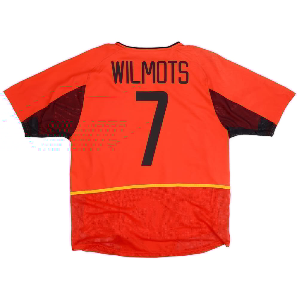 2002-04 Belgium Authentic Home Shirt Wilmots #7 - 7/10 - (M)