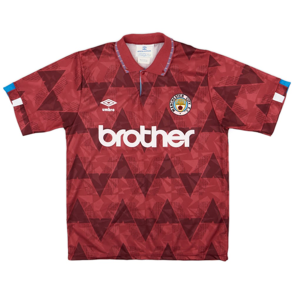 1990-92 Manchester City Away Shirt - 8/10 - (L)