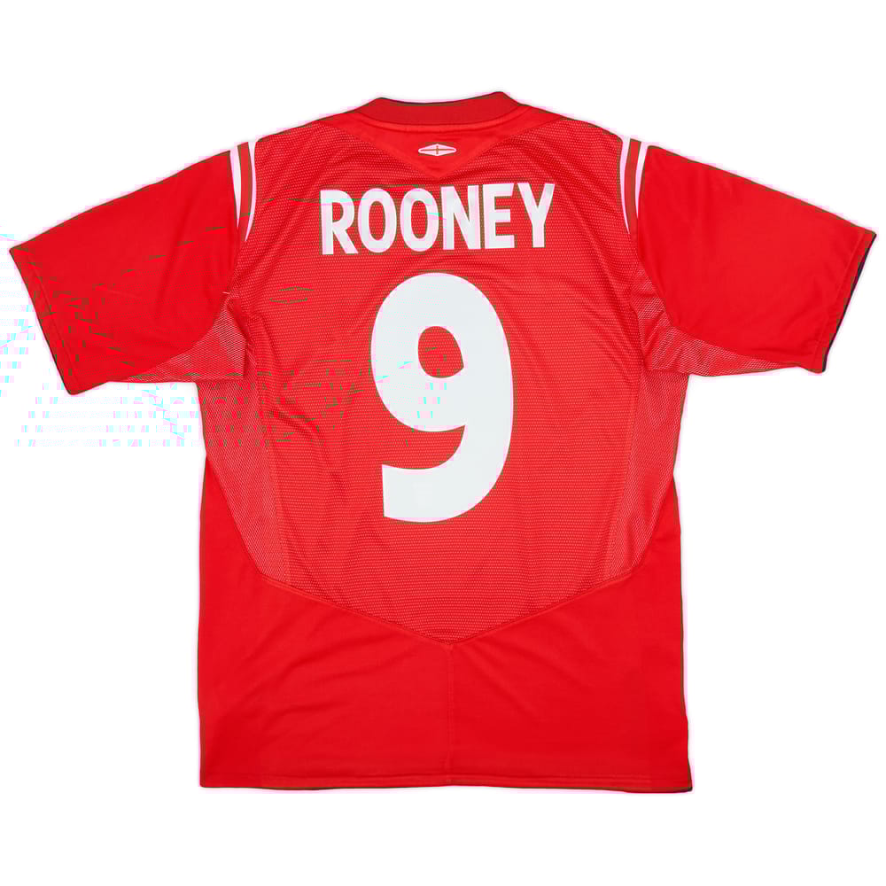 2004-06 England Away Shirt Rooney #9 - 7/10 - (M)