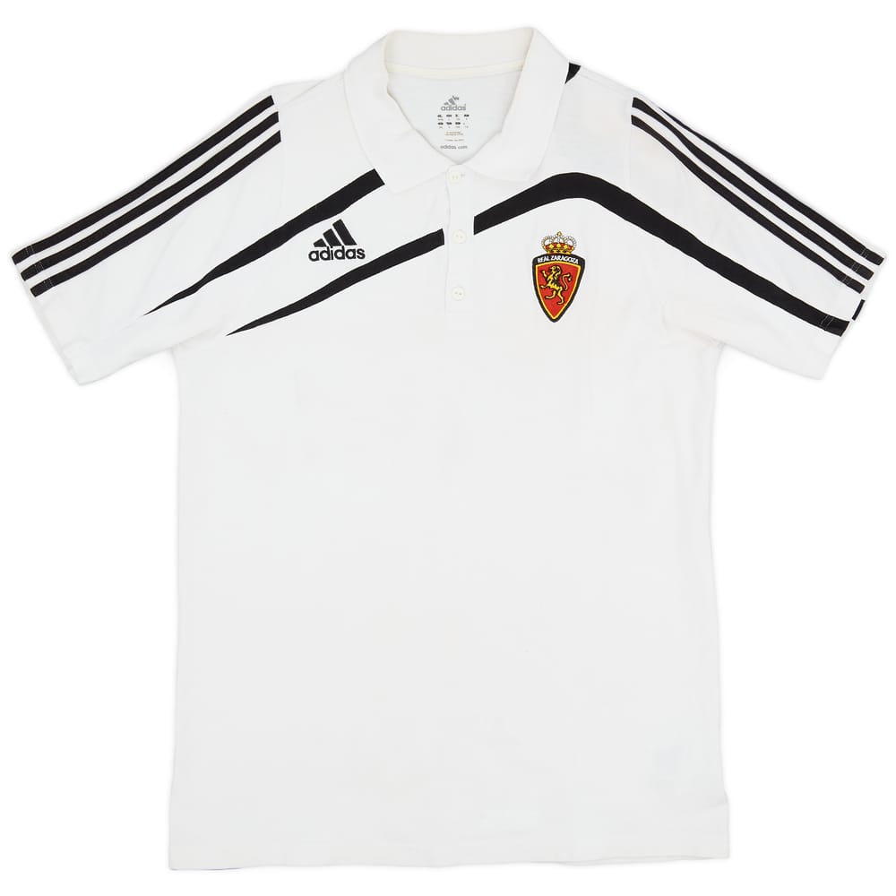 2009-10 Real Zaragoza adidas Polo Shirt - 6/10 - (L/XL)