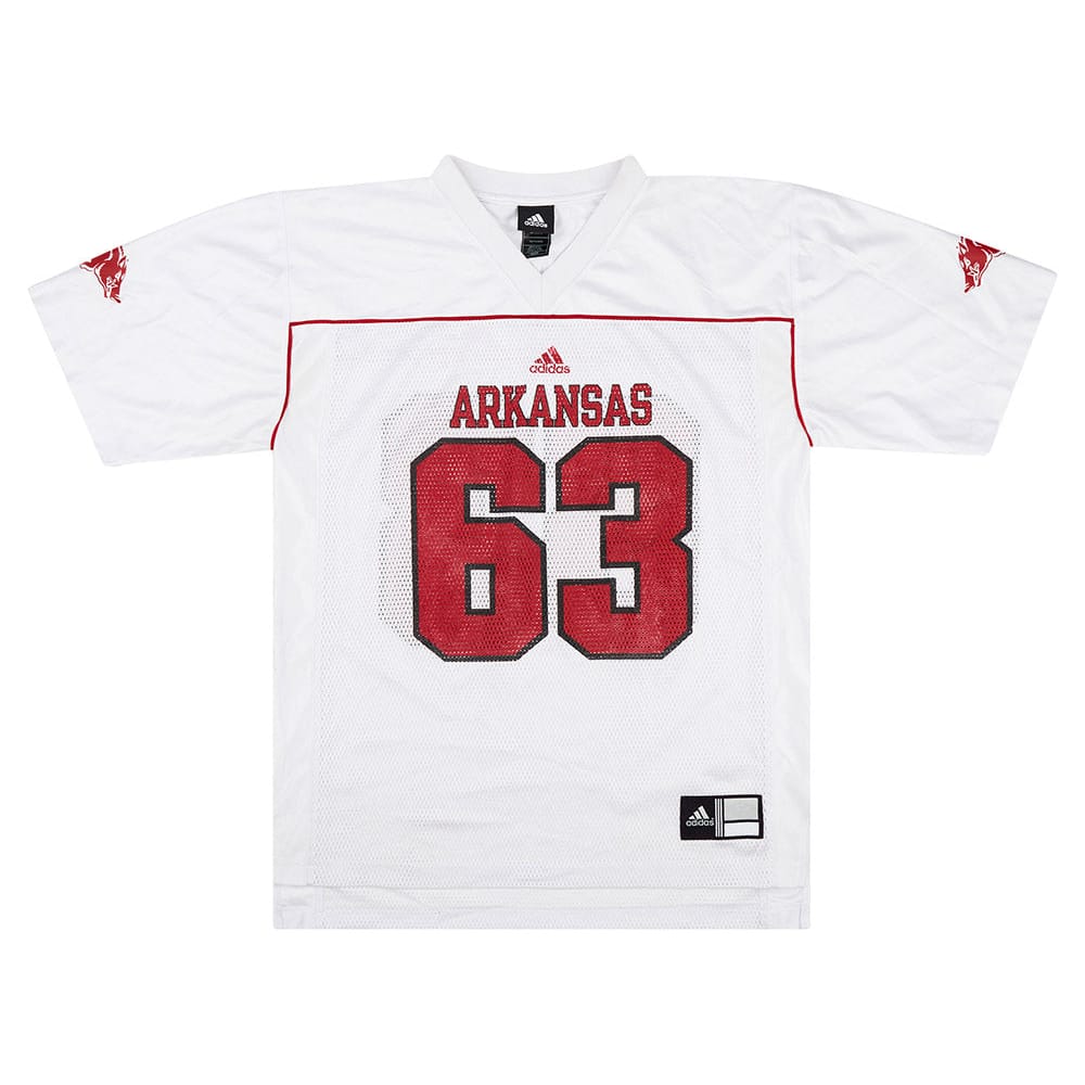2009 Arkansas Razorbacks Pearce #63 adidas Jersey (Away) M
