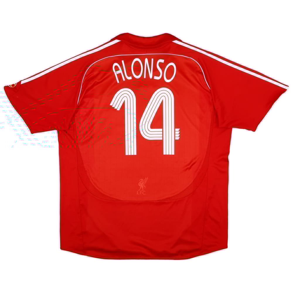 2006-08 Liverpool Home Shirt Alonso #14 - 7/10 - (XXL)