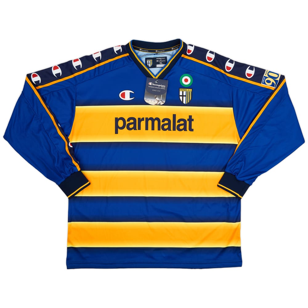 2002-03 Parma Basic Home L/S Shirt Sempre Con Voi #12 (XL)