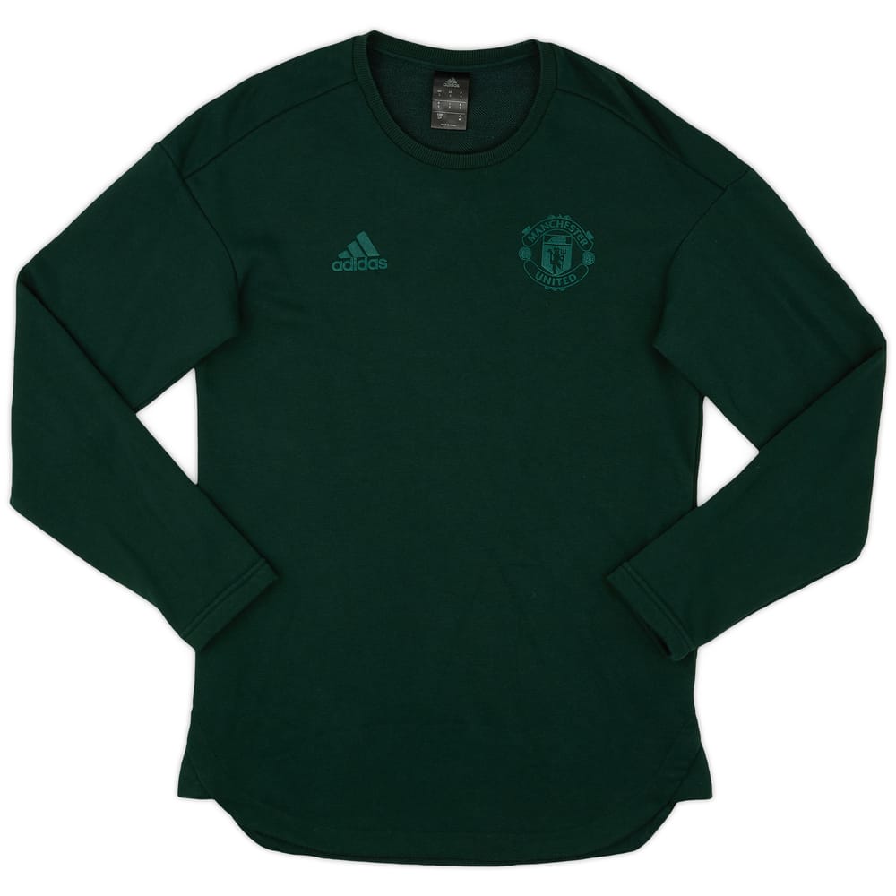 2017-18 Manchester United adidas Sweat Top - 8/10 - (S)