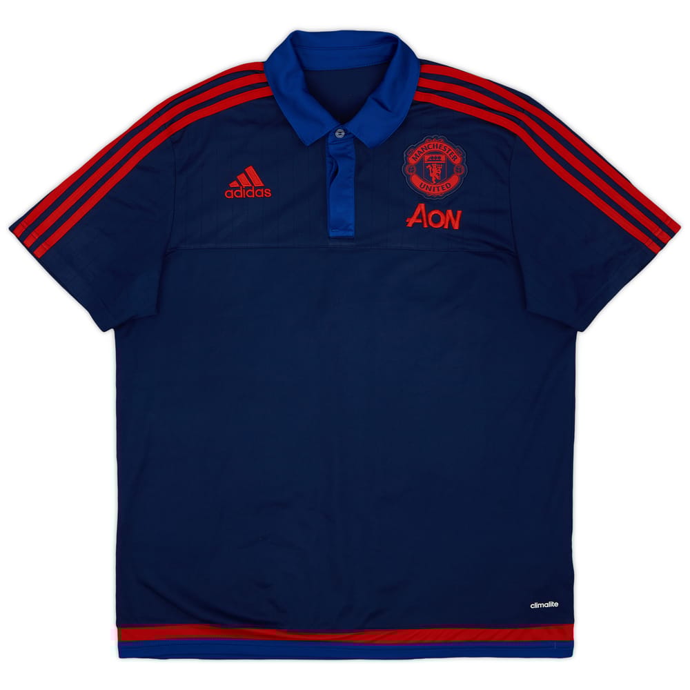 2015-16 Manchester United adidas Polo Shirt - 8/10 - (L)