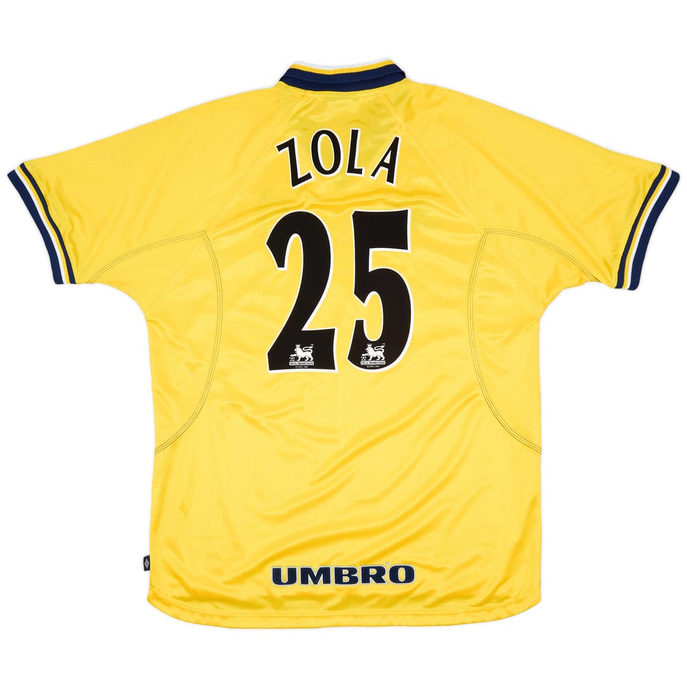 1998-00 Chelsea Third Shirt Zola #25 - 8/10 - (XL)