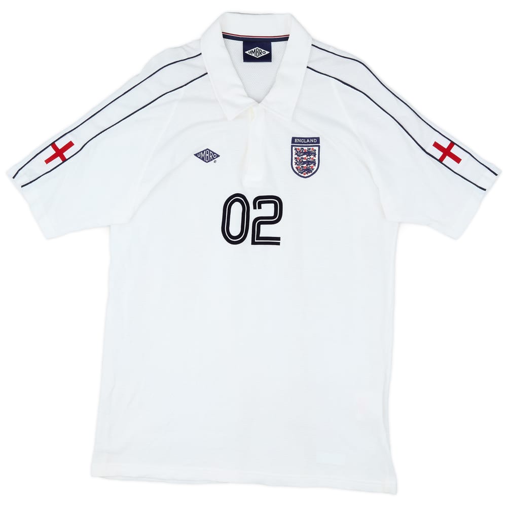 2002 England Umbro Retro Polo Shirt - 9/10 - (XXL)