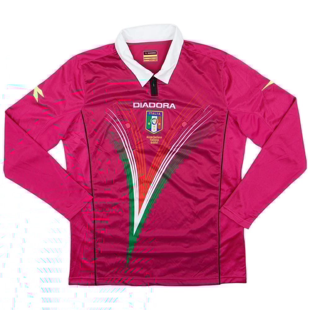 2012-13 Italy Diadora Referee L/S Shirt - 9/10 - (M)