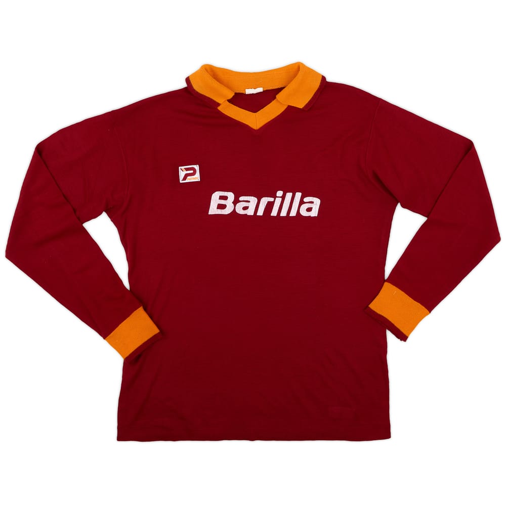 1983-84 Roma Home L/S Shirt - 8/10 - (L)