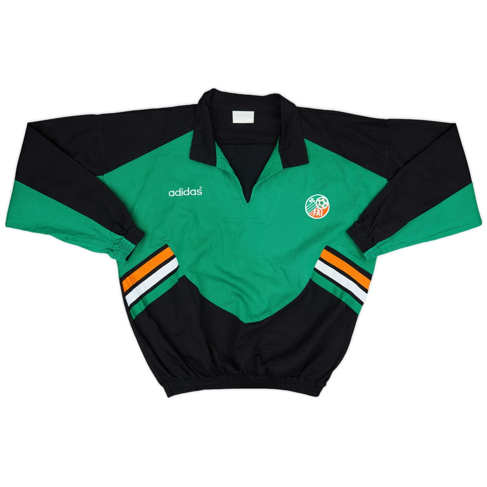 1992-93 Ireland adidas Drill Top - 9/10 - (L/XL)