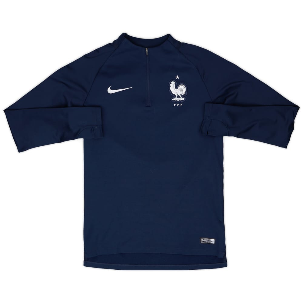 2018-19 France Nike 1/4 Zip Training Top - 9/10 - (S)