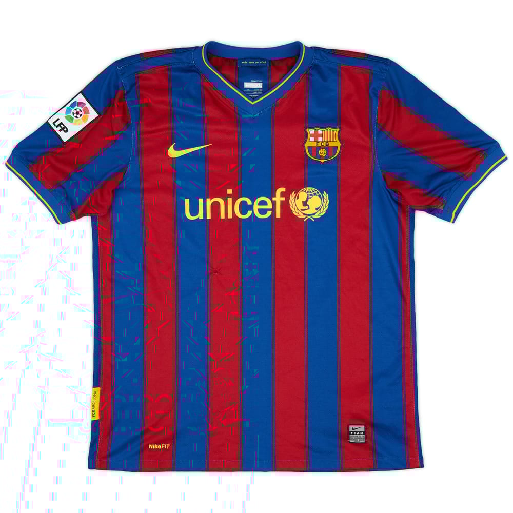 2009-10 Barcelona Home Shirt - 5/10 - (XL.Boys)