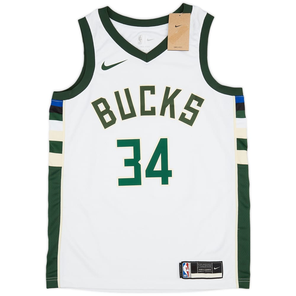2017-23 Milwaukee Bucks Antetokounmpo #34 Nike Swingman Jersey (Home) M - W/Tags