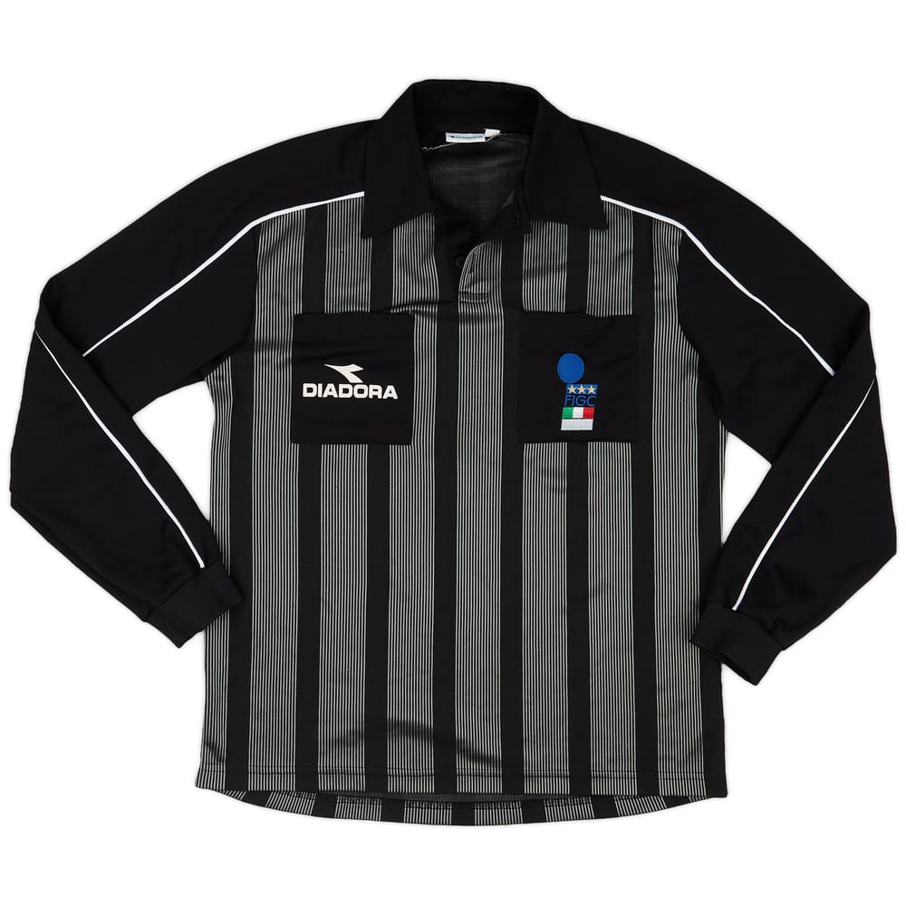 1999-00 Italy FIGC Diadora Referee L/S Shirt - 9/10 - (L)