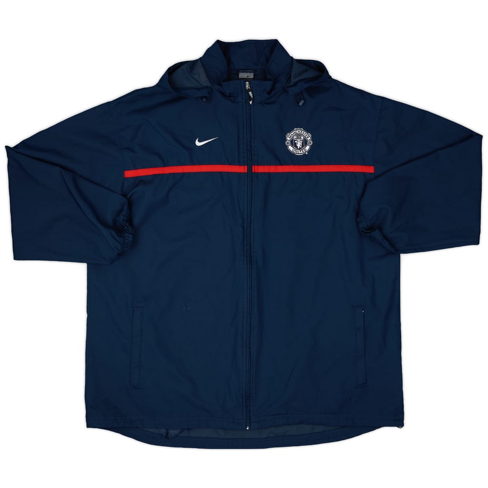 2003-04 Manchester United Nike Hooded Rain Jacket - 10/10 - (XXL)