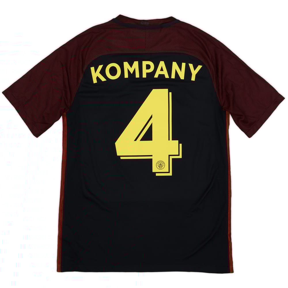 2016-17 Manchester City Away Shirt Kompany #4 - 9/10 - (M)