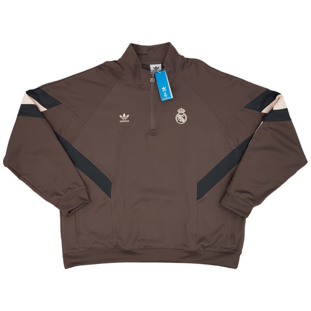 2024-25 Real Madrid adidas Originals 1/4 Zip Sweat Top
