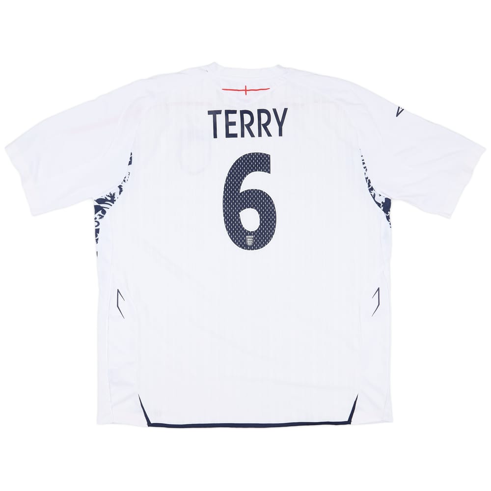 2007-09 England Home Shirt Terry #6 - 8/10 - (3XL)
