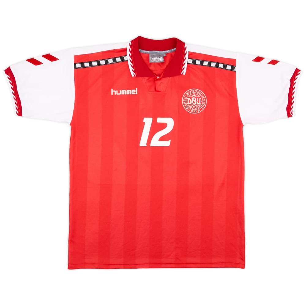 1996-98 Denmark Match Issue Home Shirt #12